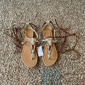 Lace up sandals